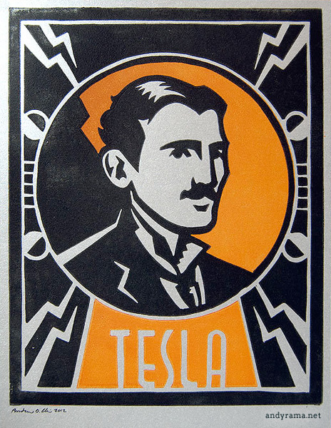 Nikola Tesla by Andrew O. Ellis - Andyrama