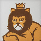 Grumpy King Lion